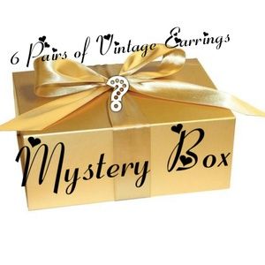 6 Pairs of Vintage Earrings MYSTERY BOX